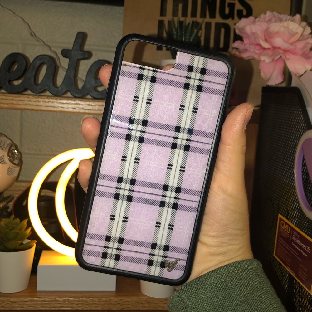 Wildflower Lavender Plaid iPhone 6,7,8+ Case